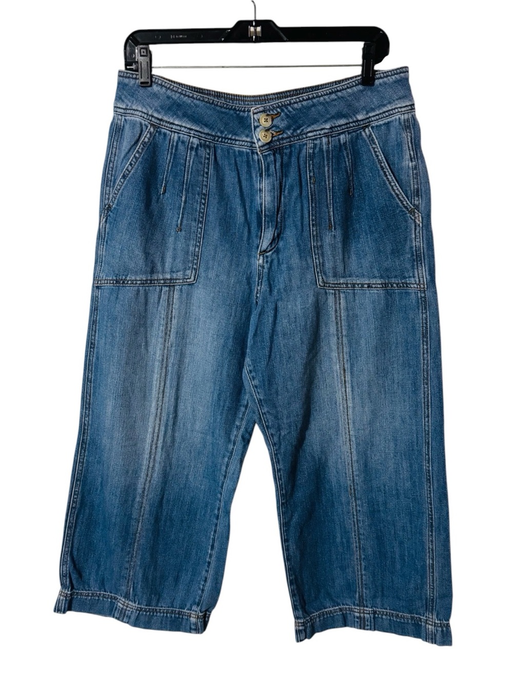 ANTHROPOLOGIE PILCRO and the LETTERPRESS Jeans Ultra High Rise Relaxed Cropped - Picture 4 of 12